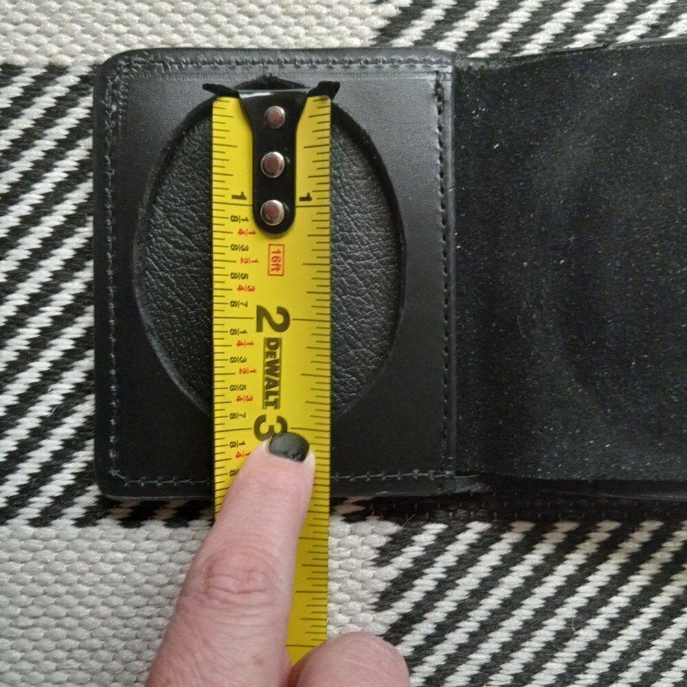 Leather Badge Wallet - Picture 2 of 5